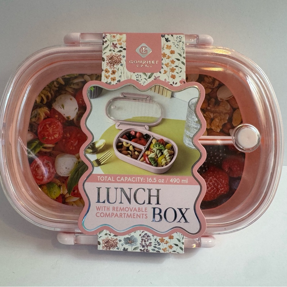 Gourmet Kitchen Lunch Box with Removable Compartments and Airtight Lid